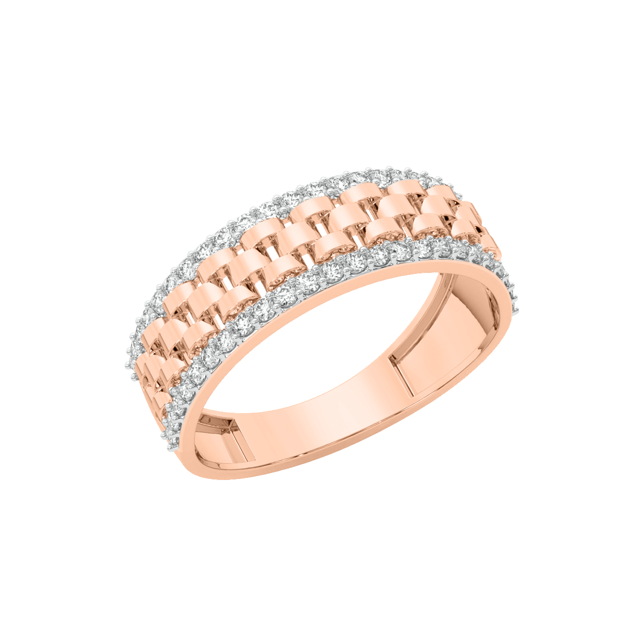 Koa Round Diamond Engagement Ring